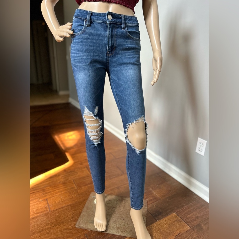 American Eagle 360 Ne(X)t Level Stretch Hi Rise Jegging Medium Wash